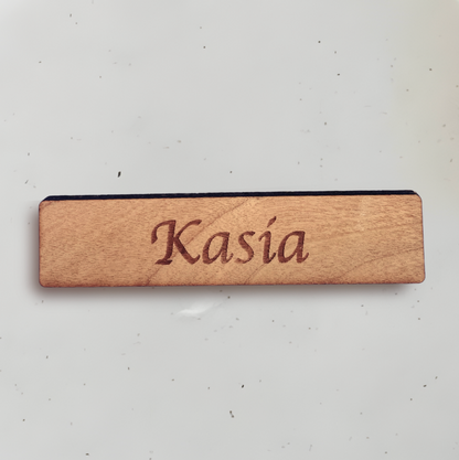 Personligt bordkort i træ - Kasia